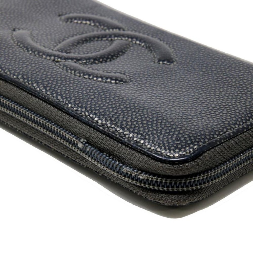 Chanel Caviar Long Large Quilted CC Zip Wallet CC-1104P-0007 - Picture 4 of 9